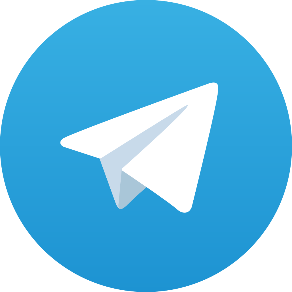 Telegram 문의 채널 실제 아이콘 이미지